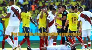 Colombia perdió con Perú 0 a 1